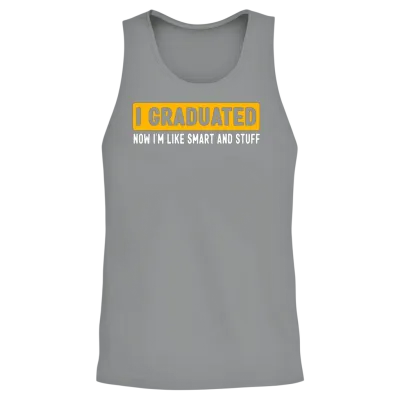 I Graduated Graduate Class 2023 Funny Graduation Unisex Tank Top - Sport Grey