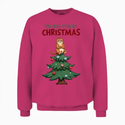 Real Star Funny Christmas Unisex Sweatshirt - Heliconia