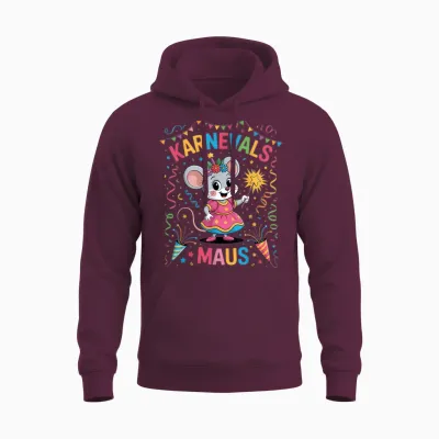 Carnival Mouse Women's Costume Replacement Cologne Carnival Unisex Hoodie - Maroon