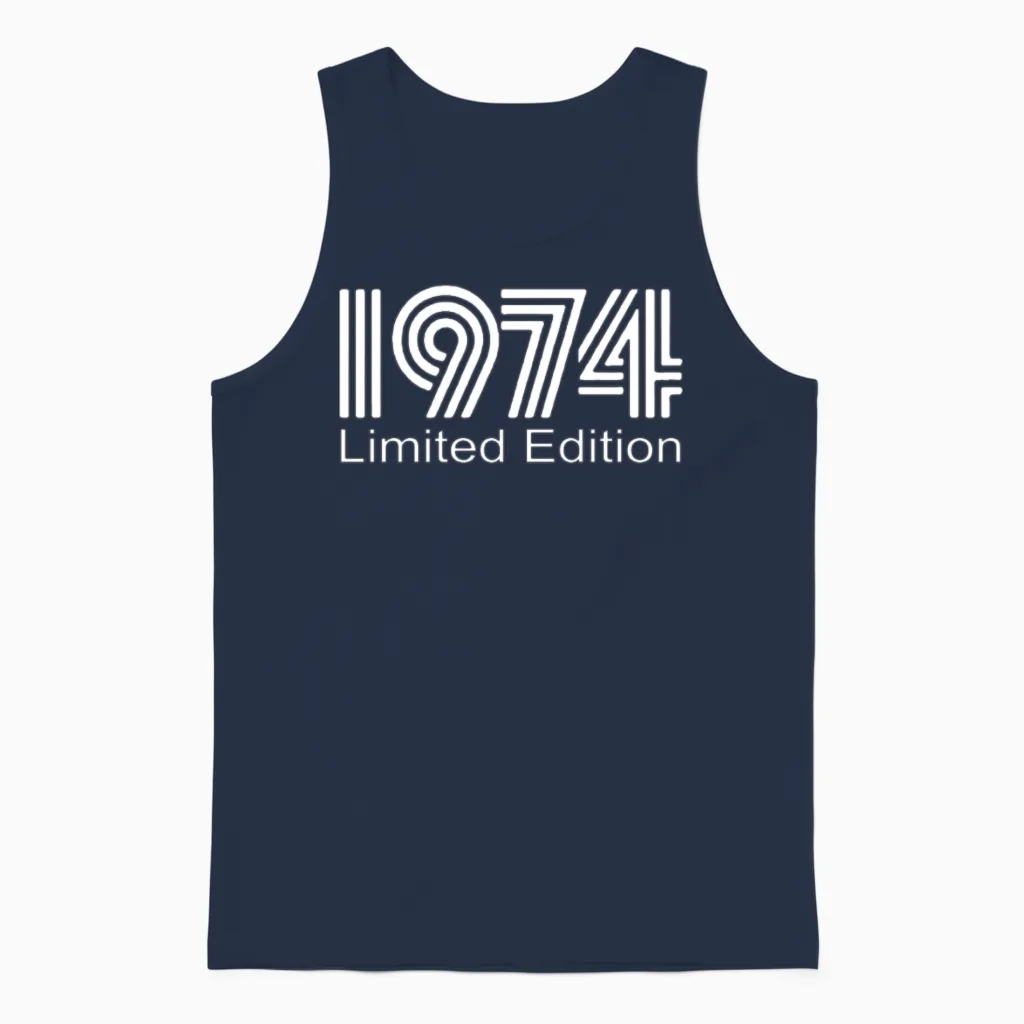 Limited Edition 1974 Unisex Tank Top in Navy