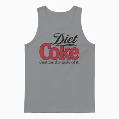 Coca-Cola - Diet Coke Retro Logo Unisex Tank Top - Sport Grey