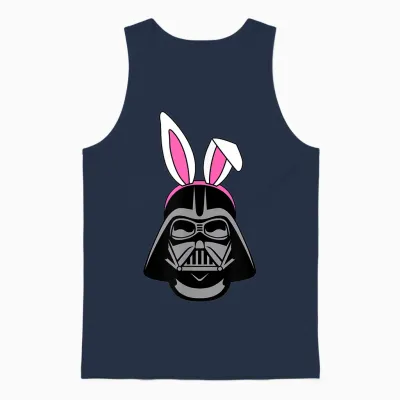 Amazon Essentials Star Wars Darth Vader Spring Easter Bunny Ears Unisex Tank Top - Navy