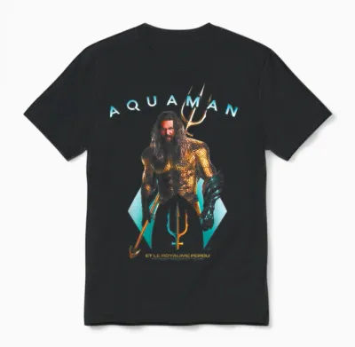 Aquaman Ocean Hero Dc Comics Adventure Affichage Sur Le Thème De L'aventure Unisex T-Shirt - Black