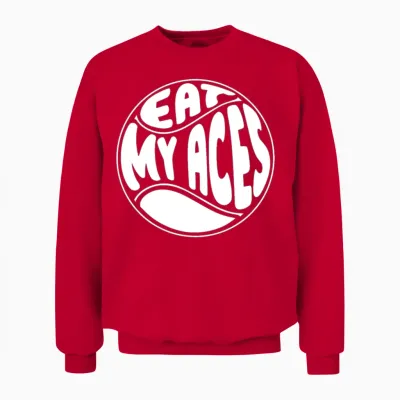 Tennis Funny Unisex Sweatshirt - Red