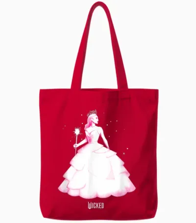 Wicked Glinda Tonal Pose Tote Bags - Red