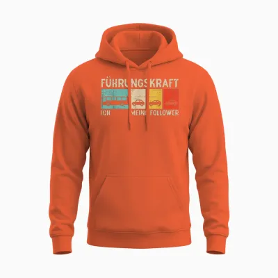Führungskraft Linienbus Ich Meine Follower Busfahrer Unisex Hoodie - Orange