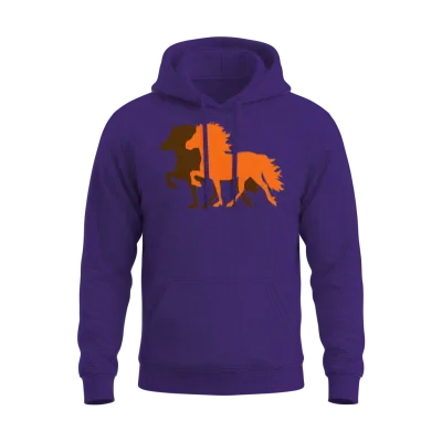 Icelandic Horse Unisex Hoodie - Purple