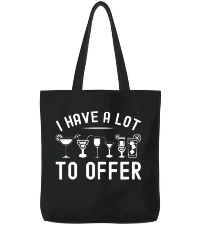 Bartending Mixologist Funny Bartender Tote Bags - Black