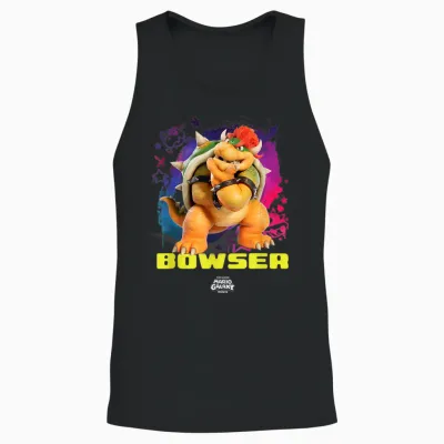 The Super Mario Galaxy Movie Cool Bowser Unisex Tank Top - Black