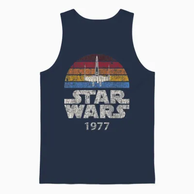 Star Wars X-Wing Trip 1977 Unisex Tank Top - Navy
