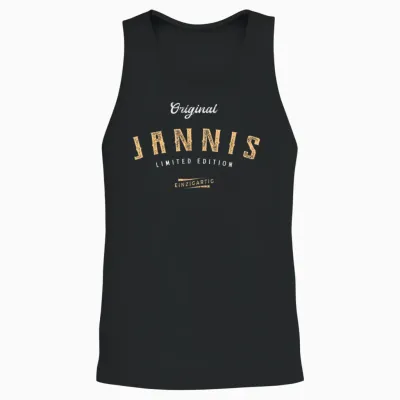 Jannis Limited Edition Unisex Tank Top - Black