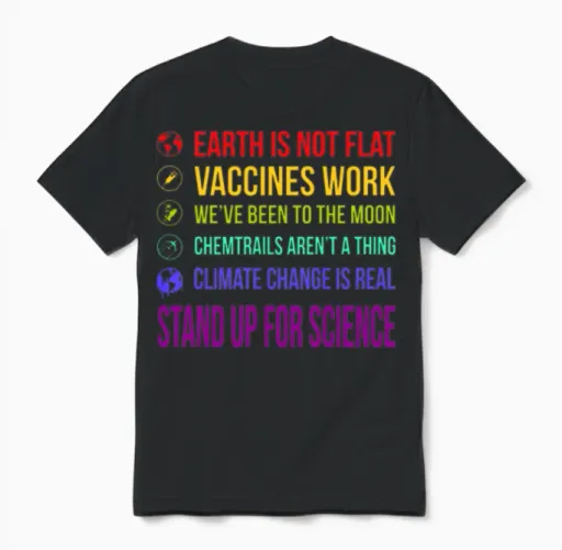 Stand Up for Science Unisex T-Shirt in Black