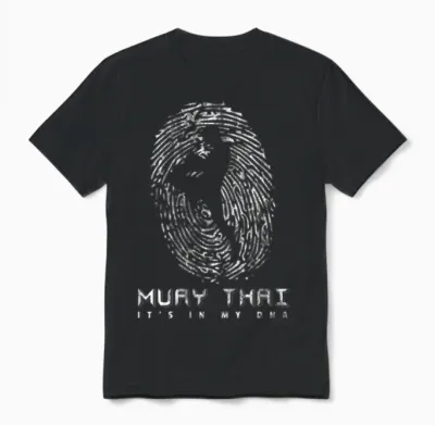 Muay Thai Dna Unisex T-Shirt - Black