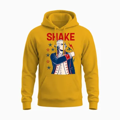 Funny Shake and Bake 4th of July Couple Matching Unisex Hoodie - Gold