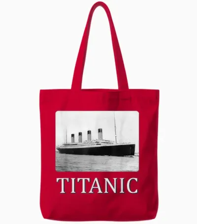 Titanic 1912 Vintage Titanic Expert Titanic Jungen Mädchen Tote Bags - Red