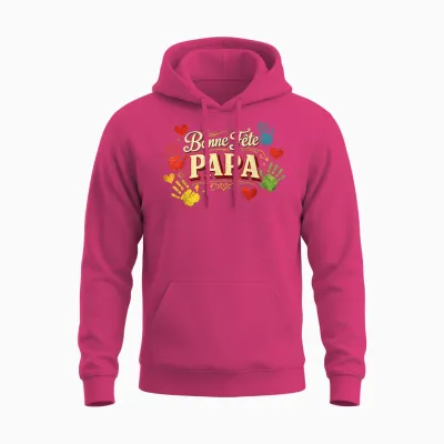 Bonne Fête Papa Idée Cadeau Original Fete Des Pères Enfants Unisex Hoodie - Heliconia