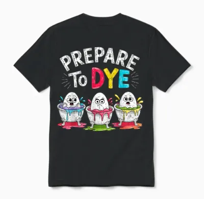 Prepare to Dye Funny Easter for Men Women Retro Men's Easter Unisex T-Shirt - Black
