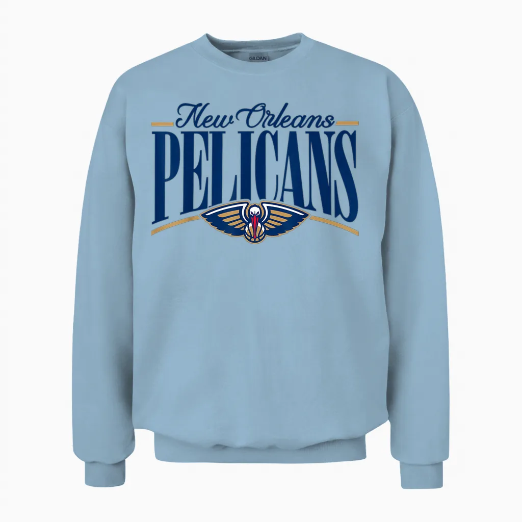 Nba - Logo De La New Orleans Pelicans Unisex Sweatshirt in Light Blue