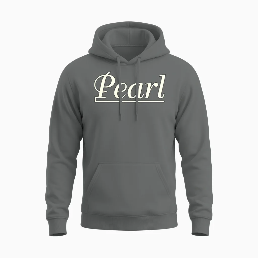 Pearl Drums White Unisex Hoodie in Graphite Heather