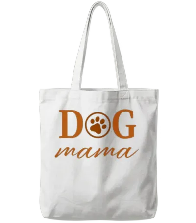 Dog Mama - Dog Mom - Dog Mother Tote Bags - White