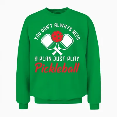 Funny Pickleball Gift Unisex Sweatshirt - Irish Green