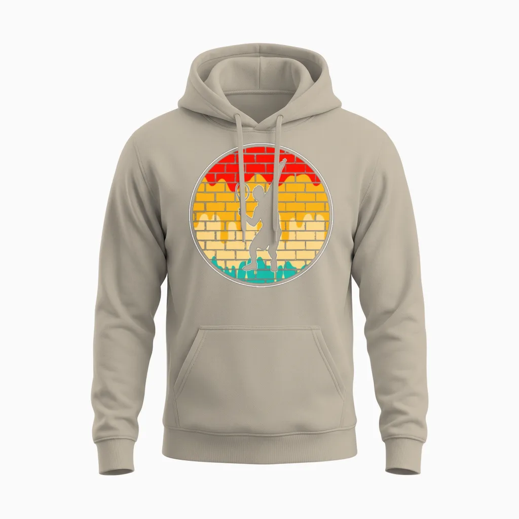 Tennis Retro Unisex Hoodie in Sand