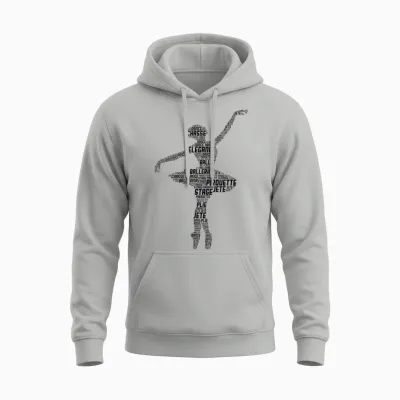 Ballerina Ballet Girls' Women's T-Shirt, White Unisex Hoodie - Ash