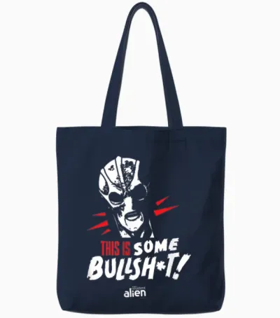 Resident Alien This Is Some Bullshit - Officially Licensed Tote Bags - Navy
