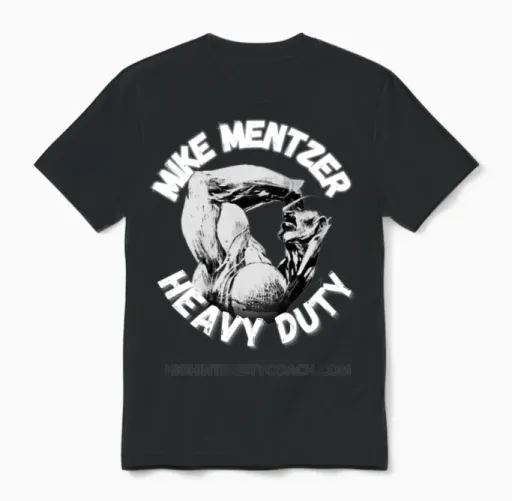 Mike Mentzer Heavy Duty T-Shirt by Mr Unisex T-Shirt in Black