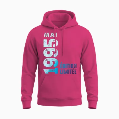 édition Limitée Mai 1995 Cadeau D'anniversaire 1995 Unisex Hoodie - Heliconia