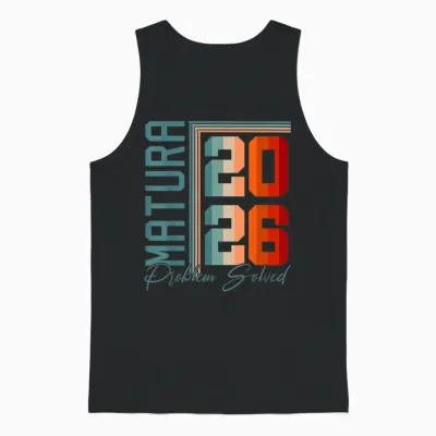 Matura 2026 | Maturant | Maturantin | Abschluss Absolventen Unisex Tank Top - Black