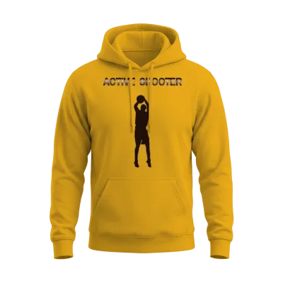 Active Shooter Basketball Unisex Hoodie - Gold