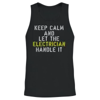Funny Electrician — Electricians Gift Unisex Tank Top - Black – 2