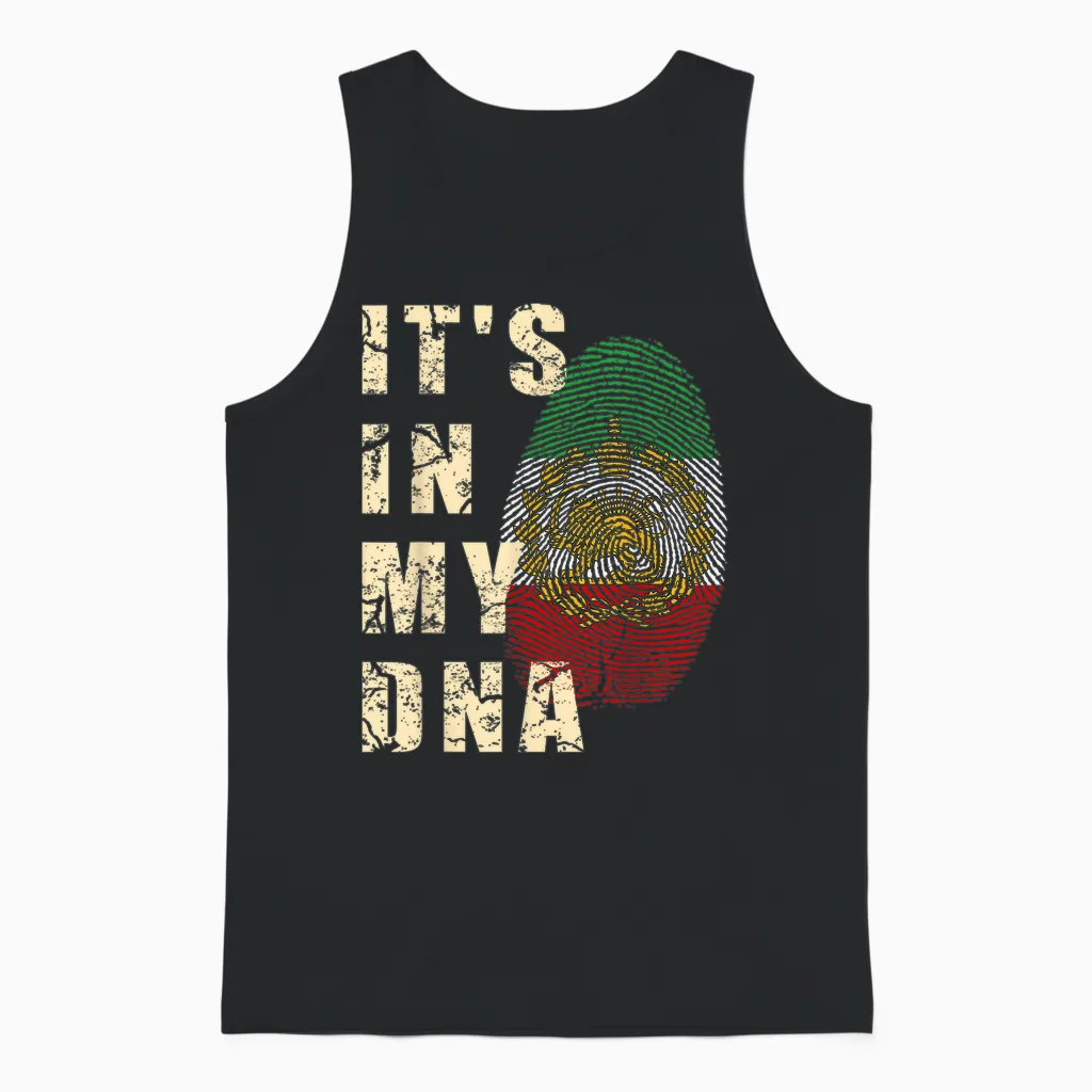 Iran Lion Sun Flag Iran Persian Shir O Khorshid Unisex Tank Top in Black