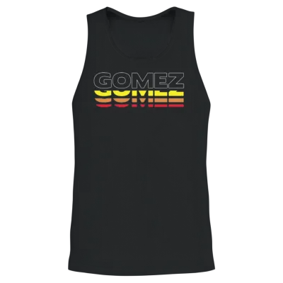 Gomez First Name Funny Vintage Sunset Gomez Unisex Tank Top - Black