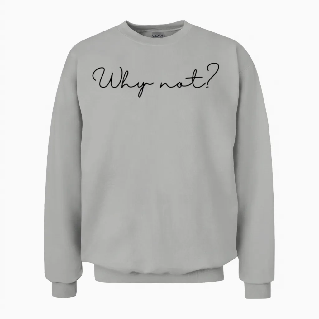 Hoodie with Inspiration Quote Unisex Sweatshirt in Ash