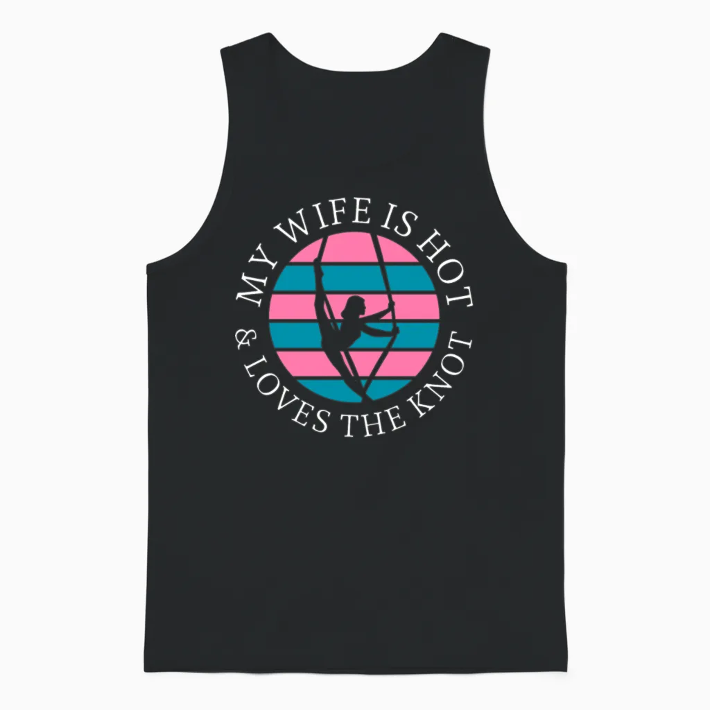 Aerial Silks. Aerial Silk Unisex Tank Top in Black