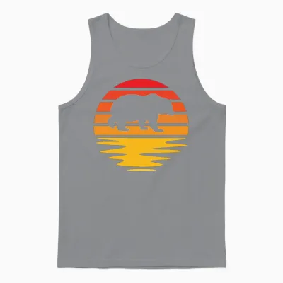 Bear Retro Unisex Tank Top - Sport Grey