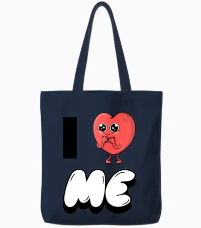 I Love Me 6 Tote Bags - Navy