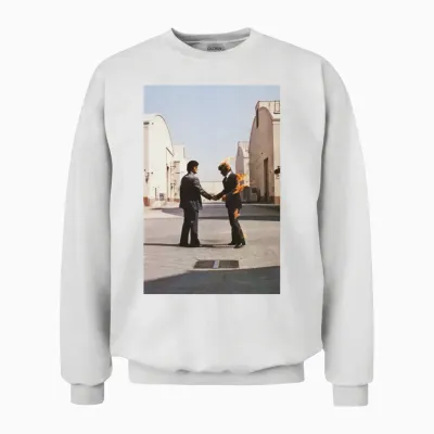 Pink Floyd Wish You Were Here Album Cover Unisex Sweatshirt - White