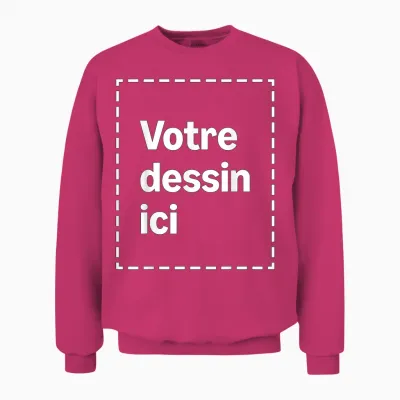 T-Shirt Customise with Your Image Face Front Unisex Sweatshirt - Heliconia
