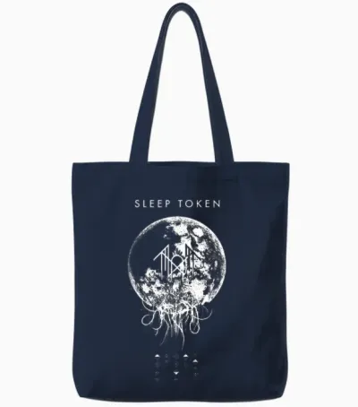 Sleep Token Cover Art Tote Bags - Navy