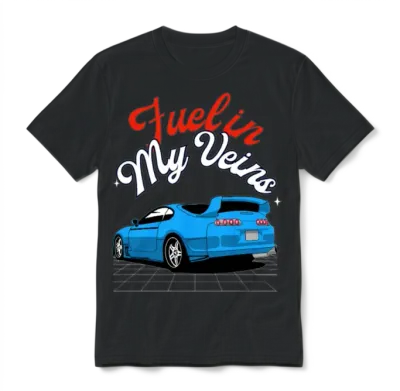 Fueled by Speed – Racing Car Lover Unisex T-Shirt - Black