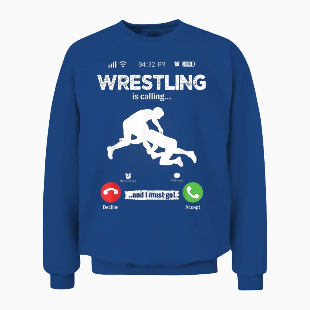 Das Wrestling Ruft Retro-Wrestling Men Wrestling Unisex Sweatshirt in Royal