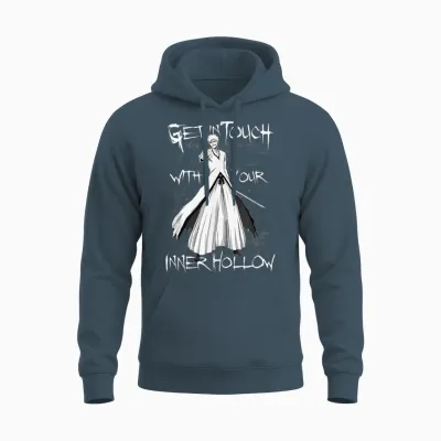 Bleach Get in Touch with Your Inner Hollow Anime Unisex Hoodie - Dark Heather