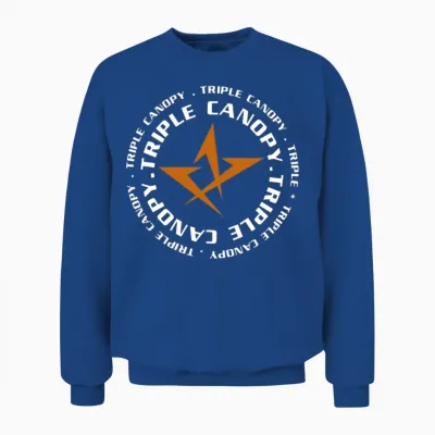 Triple Canopy Double White Unisex Sweatshirt - Royal