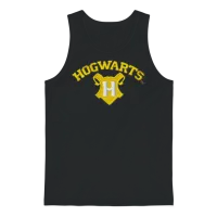 Harry Potter Hogwarts Logo Embroidery Design Unisex Tank Top - Black – 1