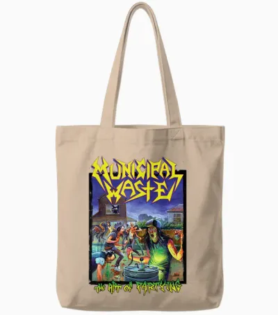 Municipal Waste the Art of Party T-Shirt, Black, S Tote Bags - Natural