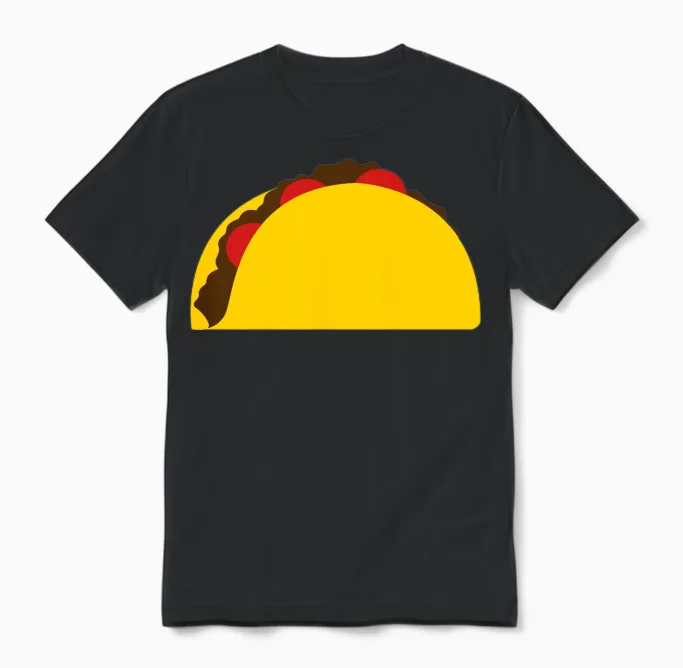 Make Tacos Not Walls Unisex T-Shirt in Black