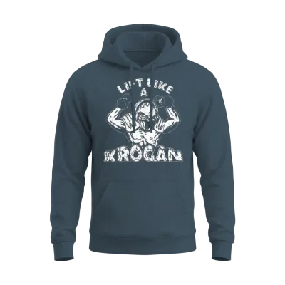 Lift Like a Krogan Unisex Hoodie - Dark Heather